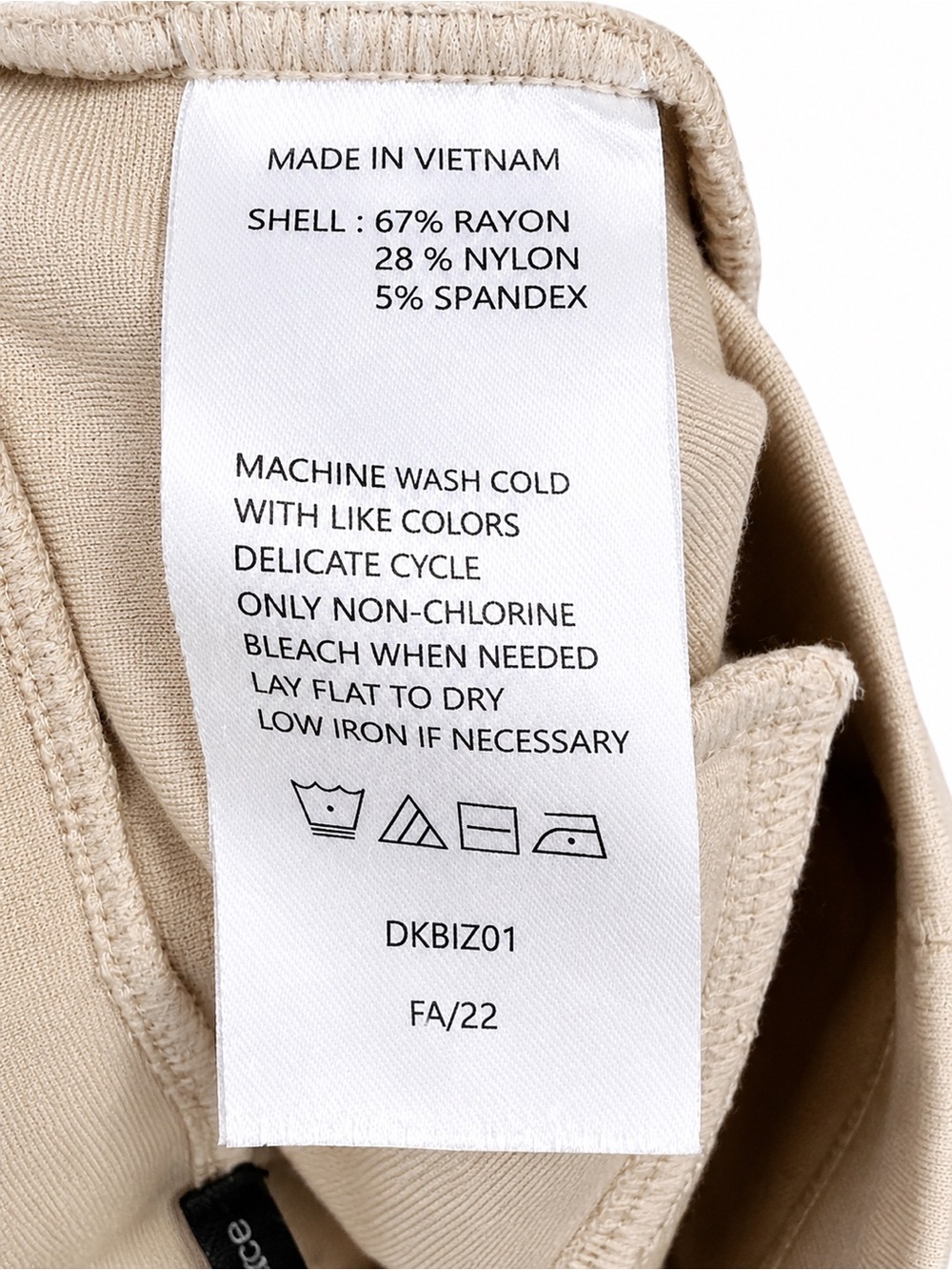 Quince Women’s Stretch Ponte Straight Leg Work Pants Tan Beige M - Picture 5 of 7